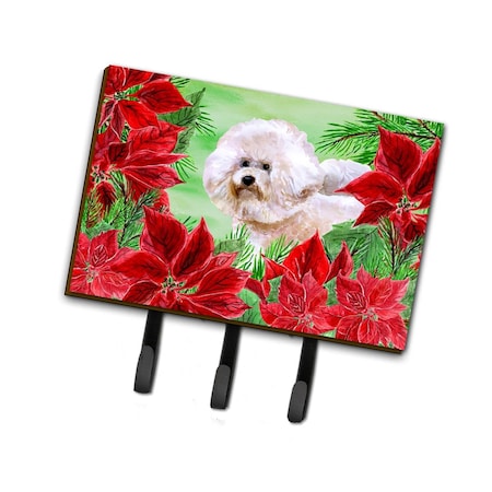 Jensendistributionservices Bichon Frise No 2 Poinsettas Leash or Key Holder MI1710121